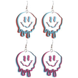 Gothic Punk Ghost Acrylic Drop Earrings Halloween Party Jewelry