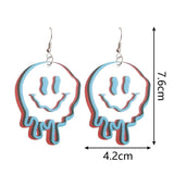 Gothic Punk Ghost Acrylic Drop Earrings Halloween Party Jewelry