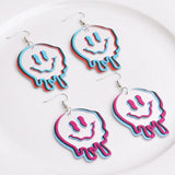 Gothic Punk Ghost Acrylic Drop Earrings Halloween Party Jewelry
