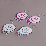 Gothic Punk Ghost Acrylic Drop Earrings Halloween Party Jewelry