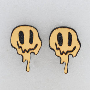 Acrylic Ghost Smiling Face Earrings