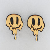 Acrylic Ghost Smiling Face Earrings