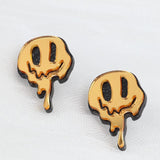 Acrylic Ghost Smiling Face Earrings