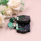 Punk Skull Head Star Acrylic Earrings for Women