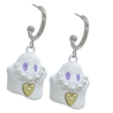 Halloween Ghost Stud Earrings Women Girls Three-dimensional Jewelry