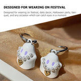 Halloween Ghost Stud Earrings Women Girls Three-dimensional Jewelry