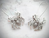 Spider Dangle Earrings Drop Earrings Spider Jewelry Animal Earrings