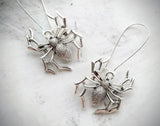 Spider Dangle Earrings Drop Earrings Spider Jewelry Animal Earrings