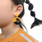 Ghost Skeleton Halloween Drop Earrings Funny Demon Dangle Earrings