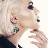 Halloween Sexy Girl Acrylic Tassel Earrings for Women