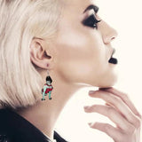 Halloween Sexy Girl Acrylic Tassel Earrings for Women