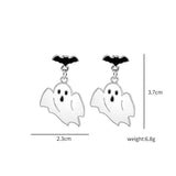 Halloween Skeleton Ghost Cross Earrings Evil Fun Creative Dark Earrings