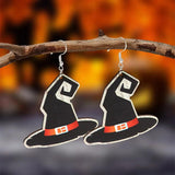 Halloween Party Earrings Woman Bat Death Ghost Pumpkin Skeleton Dangle
