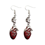 Stylish Gothic Heart Earrings Set for Women