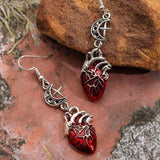 Stylish Gothic Heart Earrings Set for Women