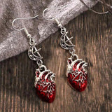Stylish Gothic Heart Earrings Set for Women