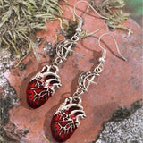 Stylish Gothic Heart Earrings Set for Women