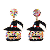 Pumpkin Head Halloween Earrings Bohemian Dangle Drop Earrings
