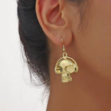 Halloween Earrings Set Pumpkin Skeleton Bat Hip Hop Couple Friends Gift