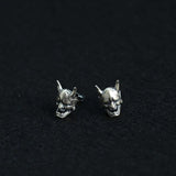 Gothic Devil Mask Skull Halloween Earrings