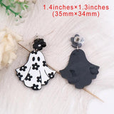 Ghost Halloween Acrylic Earrings For Women