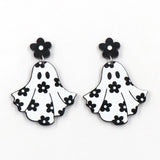 Ghost Halloween Acrylic Earrings For Women