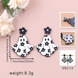 Ghost Halloween Acrylic Earrings For Women