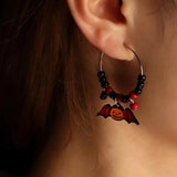 Halloween Bat Ghost Earrings Pumpkin Earings for Women