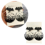 Halloween Bat Acrylic Earrings Gothic Ear Studs Ear Jewelry