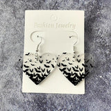 Halloween Bat Acrylic Earrings Gothic Ear Studs Ear Jewelry