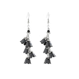 Vintage Flower Tassel Drop Earrings for Women