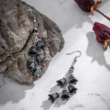 Vintage Flower Tassel Drop Earrings for Women