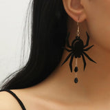 Halloween Acrylic Earrings Spider Ghost Skull Stud Earrings