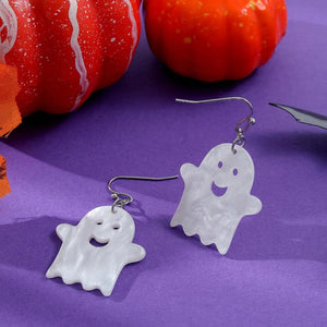 Acrylic Halloween Ghost Earrings for Women