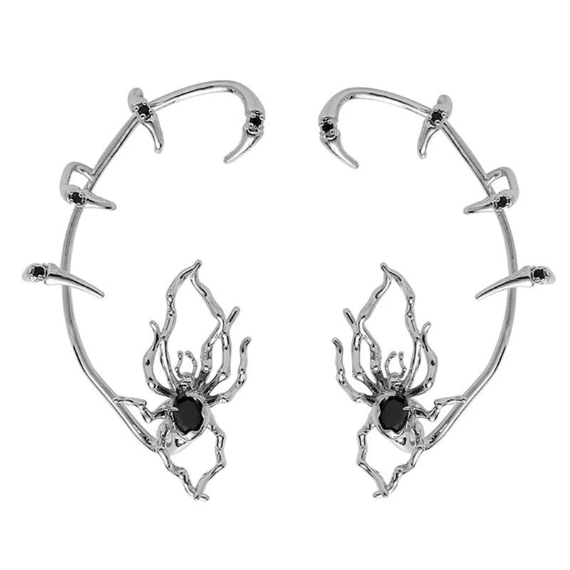 Gothic Spider Ear Clips Women Personality Hip Hop Sexy Ear Cuff