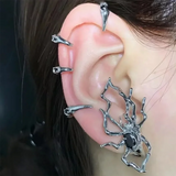 Gothic Spider Ear Clips Women Personality Hip Hop Sexy Ear Cuff
