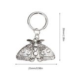 Punk Moth Moon Earrings Insect Dangle Hoop Halloween Hip Hop Jewelry