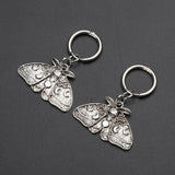 Punk Moth Moon Earrings Insect Dangle Hoop Halloween Hip Hop Jewelry