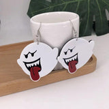 Funny Ghost Acrylic Earrings Halloween Drop Earrings