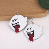 Funny Ghost Acrylic Earrings Halloween Drop Earrings