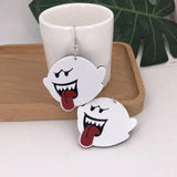Funny Ghost Acrylic Earrings Halloween Drop Earrings