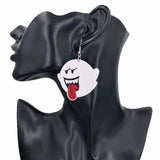 Funny Ghost Acrylic Earrings Halloween Drop Earrings