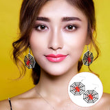 Spider & Web Halloween Ear Dangles Female Earrings