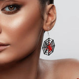 Spider & Web Halloween Ear Dangles Female Earrings