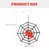 Spider & Web Halloween Ear Dangles Female Earrings