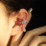 Punk Insect Earrings for Women Hip Hop Spider Ear Clip Studs