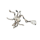 Punk Insect Earrings for Women Hip Hop Spider Ear Clip Studs