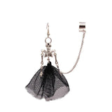 Halloween Punk Gothic Skull Bride Dress Earrings Set