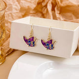 Halloween Bat Pumpkin Earrings Funny Horror Skull Eyeballs Ghost Earrings