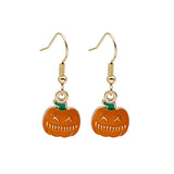 Halloween Pumpkin Head Earrings Dripping Alloy Earrings